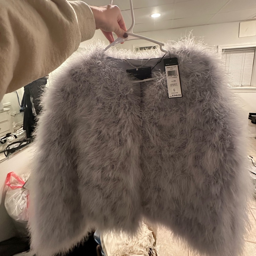 Bcbg fur coat